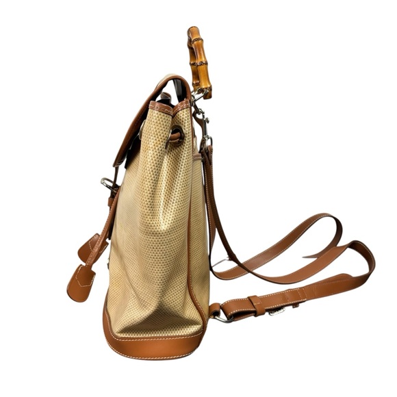 Dooney & Bourke | Bags | Dooney Bourke Vintage Panama Jack  Dooney Bourke Vintage Panama Jack Collection Coated Linen Backpack Bag USA
